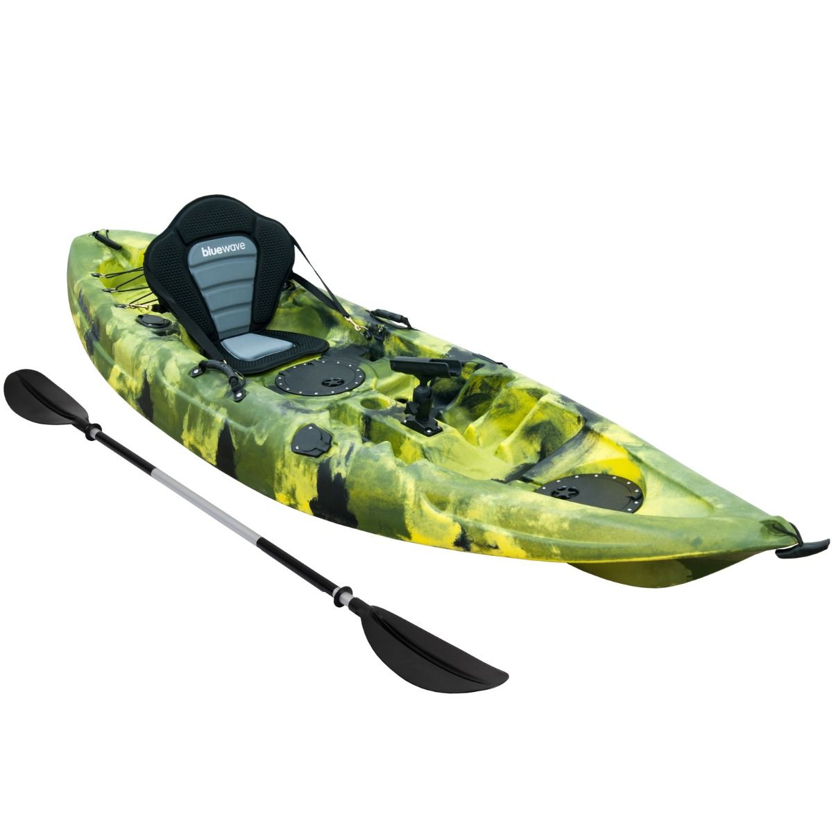 Bluewave Crest Sit On Top Fishing Kayak Package - Lightweight and Durable  Kayak for Anglers - Includes Paddle and Seat - Order Now!