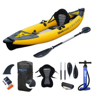 Bluewave Cruiser single inflatable kayak - yellow
