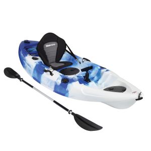 Crest Blue & White Sit On Top Fishing Kayak Package - PREORDER