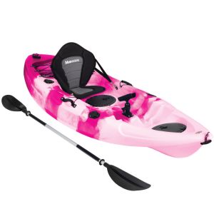 Crest Pink & Light Pink Sit On Top Fishing Kayak Package