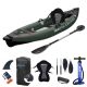 Cruiser Single Inflatable Kayak Package - Hybrid Drop Stitch | Dark Green
